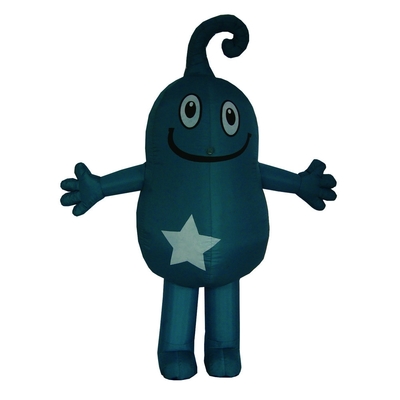 Mascotte de dessins animés gonflables