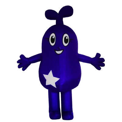 Mascotte de dessins animés gonflables