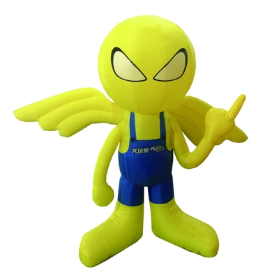 Mascotte de dessins animés gonflables