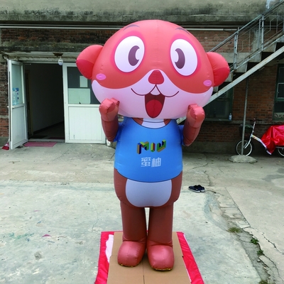 Costume de mascotte d'ours gonflable géant d'Oxford sur mesure