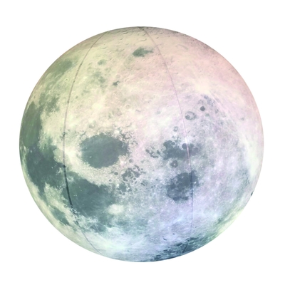 Ronde publicité ballon à hélium LED ballon lunaire gonflable géant