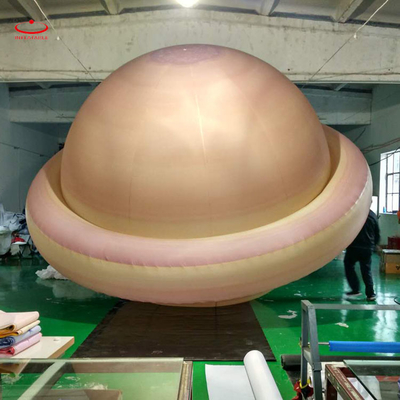 Lumière LED gonflable à l'hélium Ronde Ballon d'air lunaire publicitaire