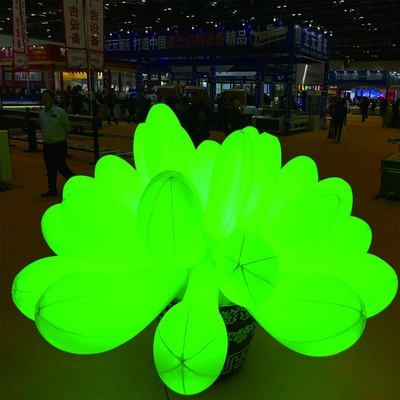 Décoration de mariage LED gonflable lumière colorée grandes fleurs gonflables