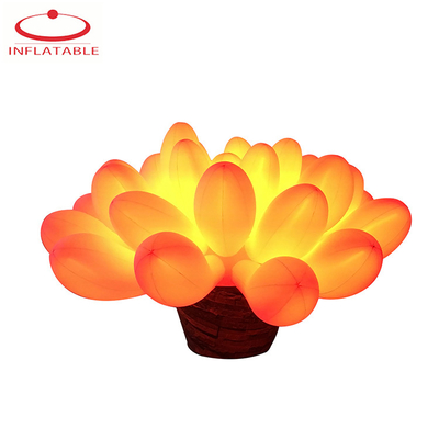 Publicité Lumière LED gonflable Impression UV géant avec différentes couleurs et logo