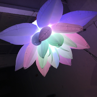 Lumière LED gonflable personnalisée Publicité Fleurs gonflables géantes
