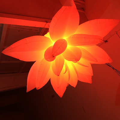 Lumière LED gonflable OEM Décoration de fleurs gonflable avec des lumières