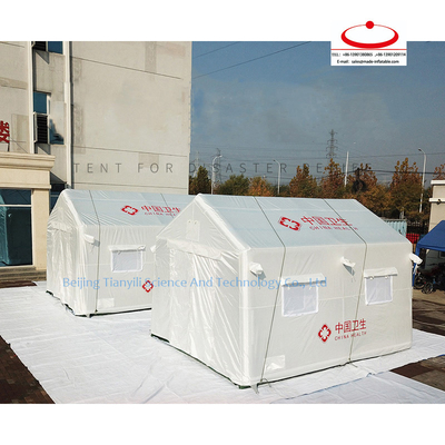 Tente d'urgence personnalisée de haute qualité grande facile à installer Tente industrielle portable gonflable