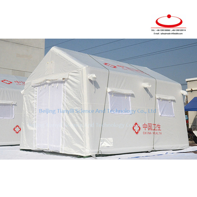 Tente d'urgence personnalisée de haute qualité grande facile à installer Tente industrielle portable gonflable