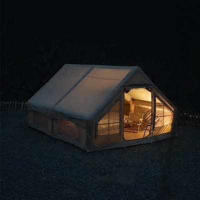 Tente de camping familiale pour 2-3 personnes imperméable à l'eau maison gonflable à air extérieur tente de camping gonflable
