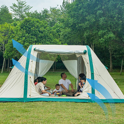 Chaud Quatre saisons 10 personnes Hiver imperméable à l'eau Hôtel de luxe extérieur Désert Pop Up Air Tent Tente de camping gonflable pour 8 personnes