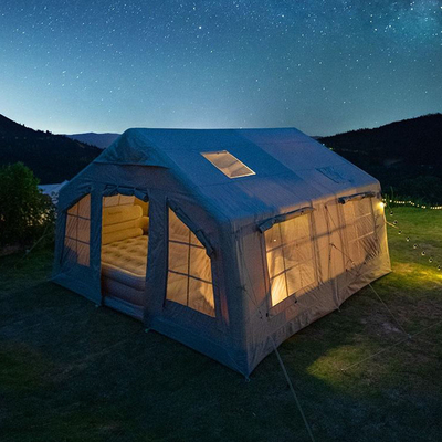 Tente gonflable extérieure personnalisée Tente de camping gonflable à deux chambres