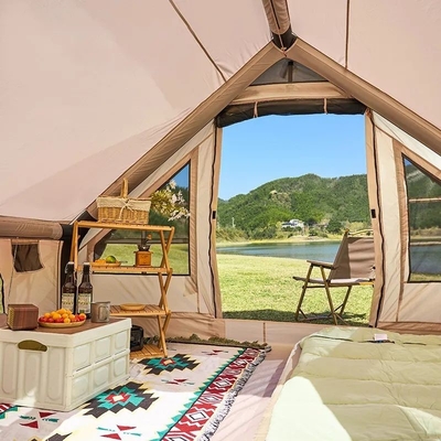 Tente d'usine portable imperméable à l'eau Tente de camping gonflable