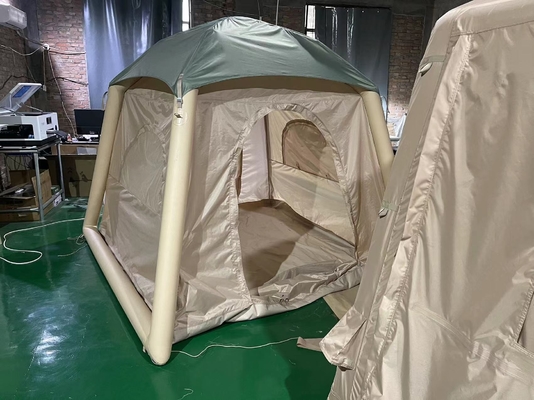 Tente de maison gonflable portable pliable étanche à l'eau à double couche de haute qualité pour le camping et les voyages en plein air
