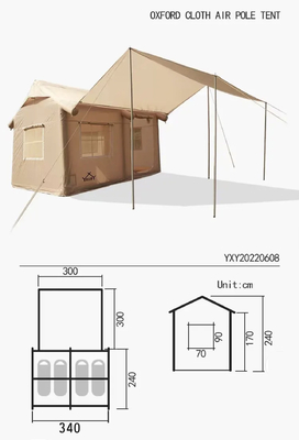 Air Family Tente de camping gonflable toile polyester de luxe sur mesure