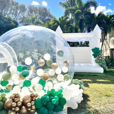 Tente à bulles transparente gonflable portable 5m OEM avec souffleur