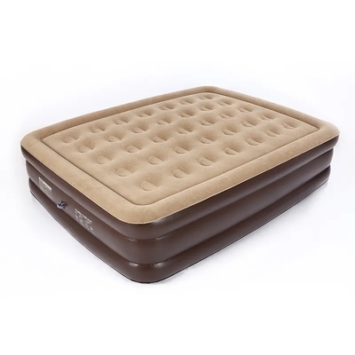 Pompes intégrées à haute altitude Durable automatique électrique gonflage souffler jusqu'à lit d'air Doux Plush Flocking matelas