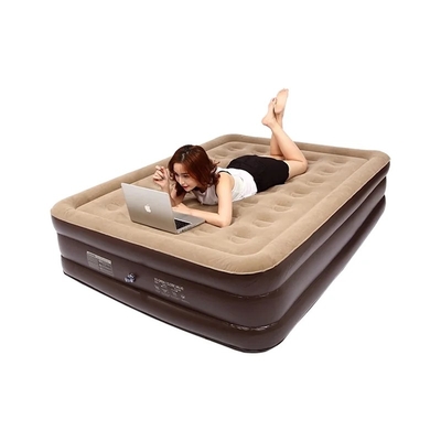 Pompes intégrées à haute altitude Durable automatique électrique gonflage souffler jusqu'à lit d'air Doux Plush Flocking matelas