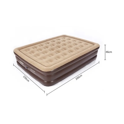 Pompes intégrées à haute altitude Durable automatique électrique gonflage souffler jusqu'à lit d'air Doux Plush Flocking matelas