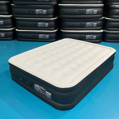 Vente à chaud portable en PVC à double couche en flocons Lit gonflable matelas pneumatique
