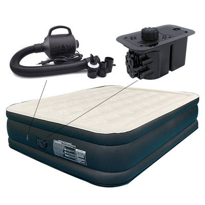 Vente à chaud portable en PVC à double couche en flocons Lit gonflable matelas pneumatique