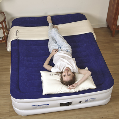 prix de gros d'usine pompe à air homologuée CE vente à chaud électrique matelas pneumatiques pour camping