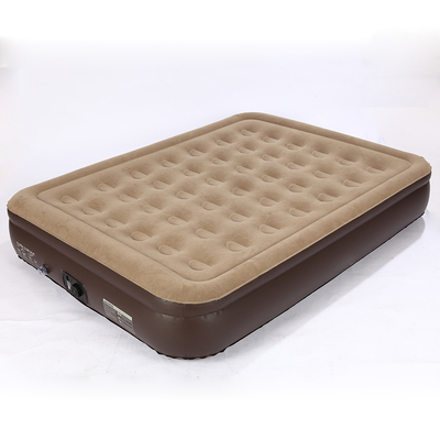 Vente à chaud Lit gonflable à air doux Plush Matraque flottante Durable Automatique électrique Inflation matelas à air