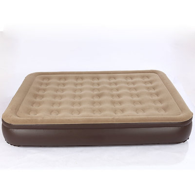 Vente à chaud Lit gonflable à air doux Plush Matraque flottante Durable Automatique électrique Inflation matelas à air