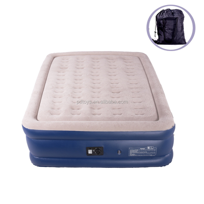 Couchette électrique à air gonflable à vendre à chaud Couchette à air gonflable douce Plush Flocking Mattress Durable Automatique
