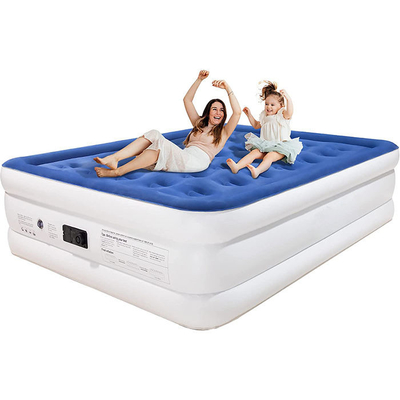 Couchette électrique à air gonflable à vendre à chaud Couchette à air gonflable douce Plush Flocking Mattress Durable Automatique
