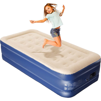 Couchette électrique à air gonflable à vendre à chaud Couchette à air gonflable douce Plush Flocking Mattress Durable Automatique