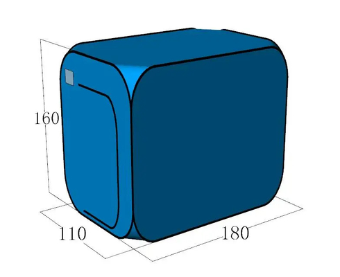 Chambre d'isolement à compartiment quadrilatéral tente pliable simple à ouverture rapide tente modulaire