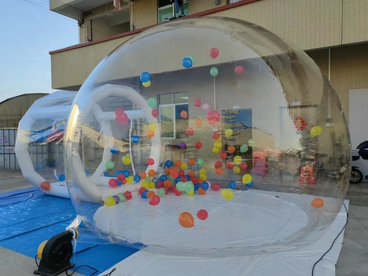 Tente à bulles en extérieur à thème de Noël Tente à dôme à bulles transparente
