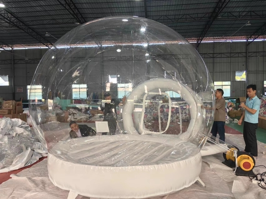Taille 4m Tente igloo en plastique Tente à bulles en PVC